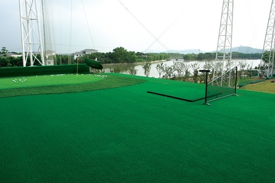 Двойное зеленое UV N/A и дерновины спорта травы гольфа PP искусственной анти-